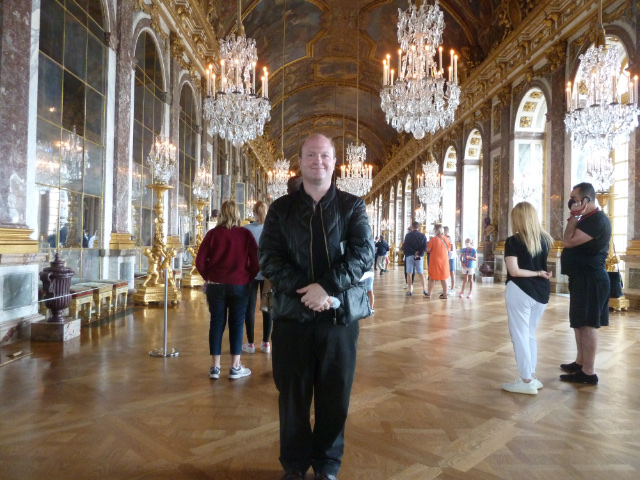 Moi dans la Galerie des Glaces