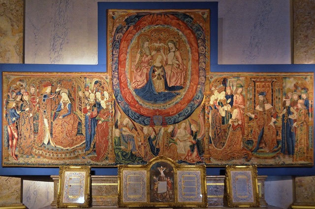 Tapisserie dans la Cathédrale Saint-Étienne à Sens, dans l'Yonne