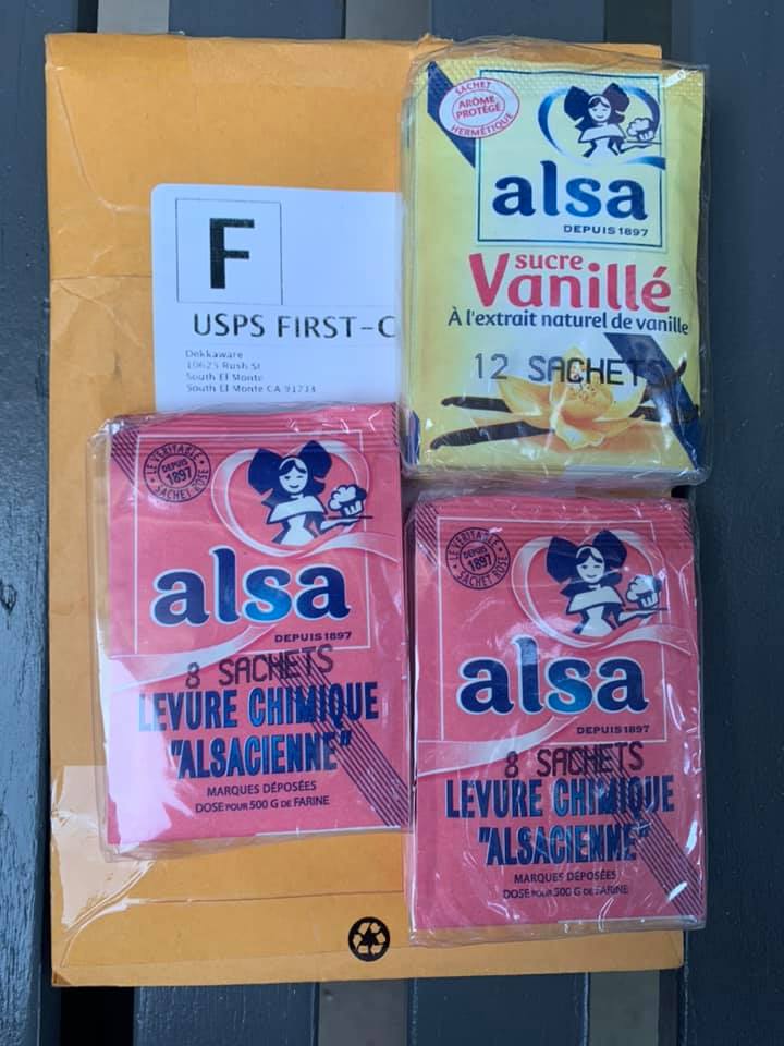 Photo de levure et sucre vanillé d'Alsa