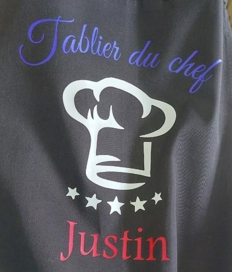 Tablier avec mon prénom