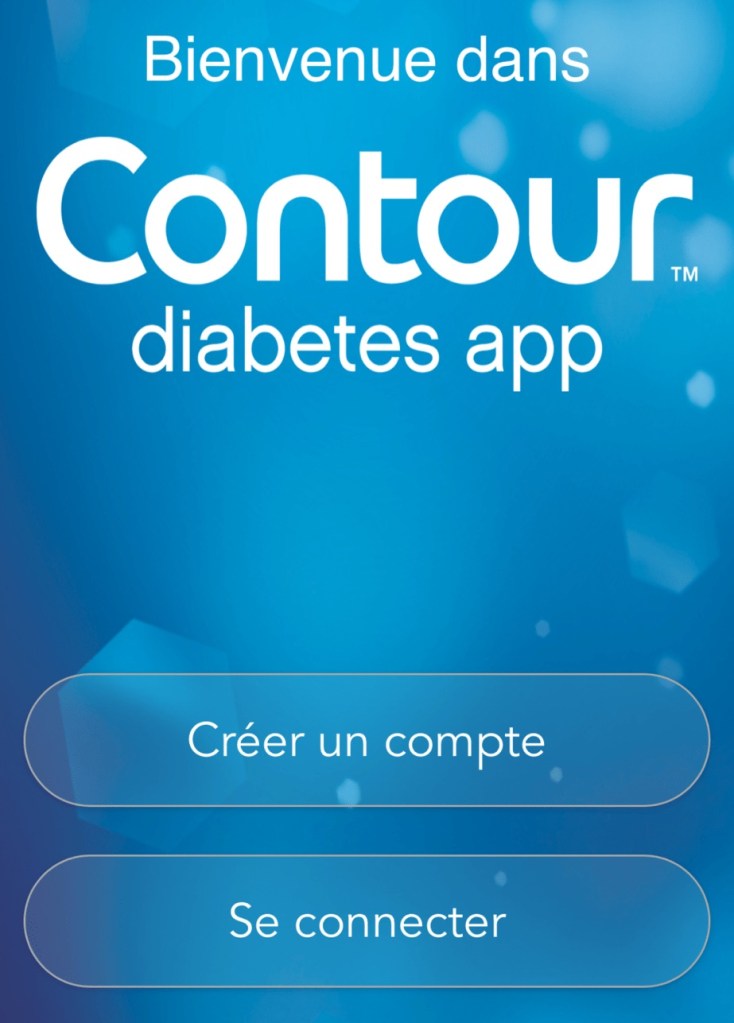 Capture d'écran pour créer un compte ou se connecter