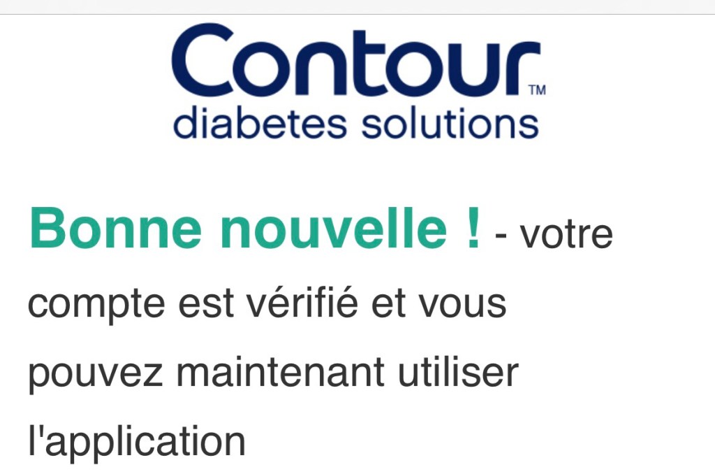 Écran pour confirmer que l'adresse a été validée