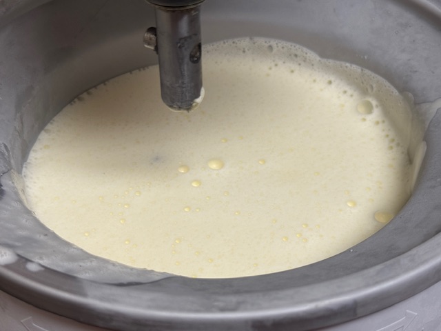 Bol du glacier rempli