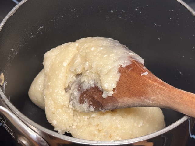 Pâte en train d'assécher