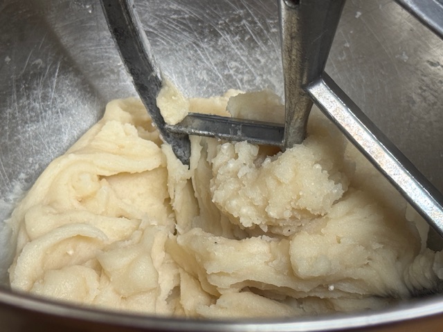 Pâte après 5 minutes d'être battue