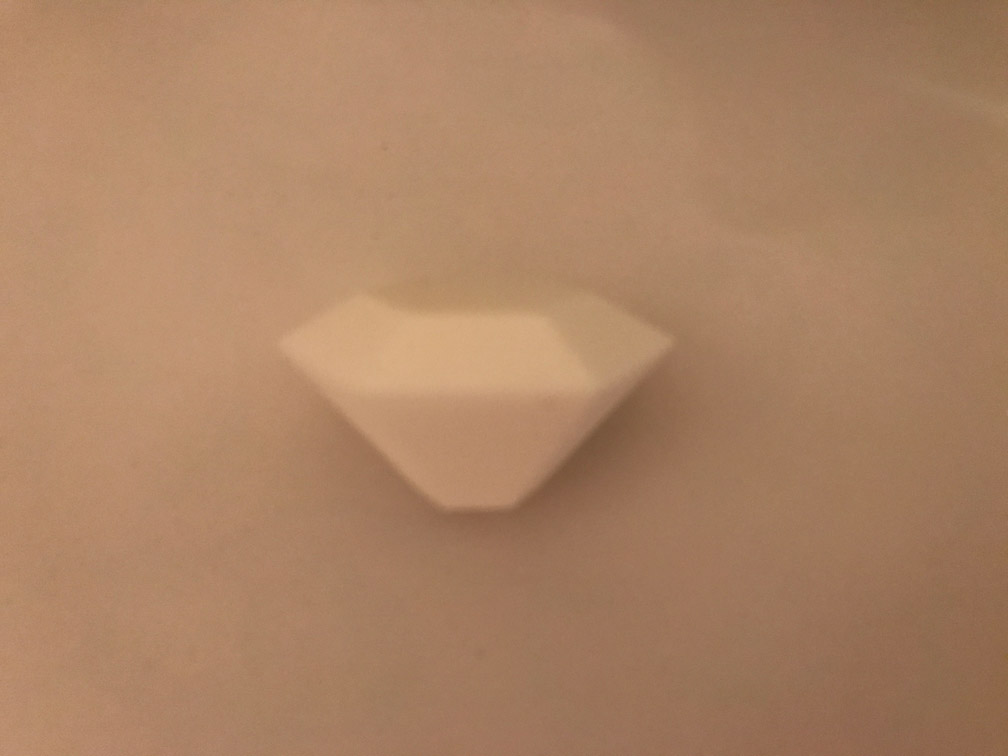 Le joyau en plastique blanc