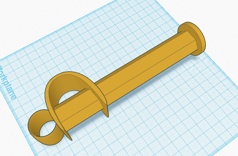 Dessin 3D de la baguette