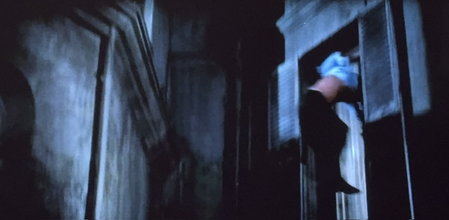 Roger saute par la fenêtre.