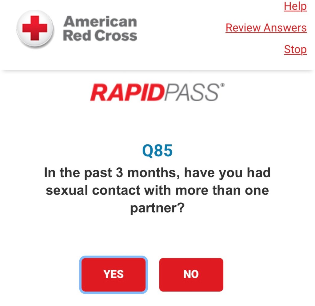 Capture d'écran d'une question en anglais