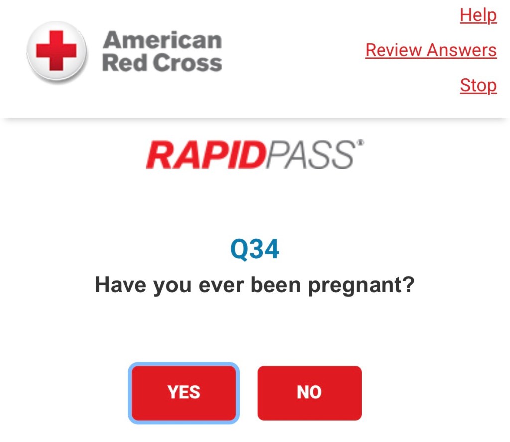 Capture d'écran d'une question en anglais