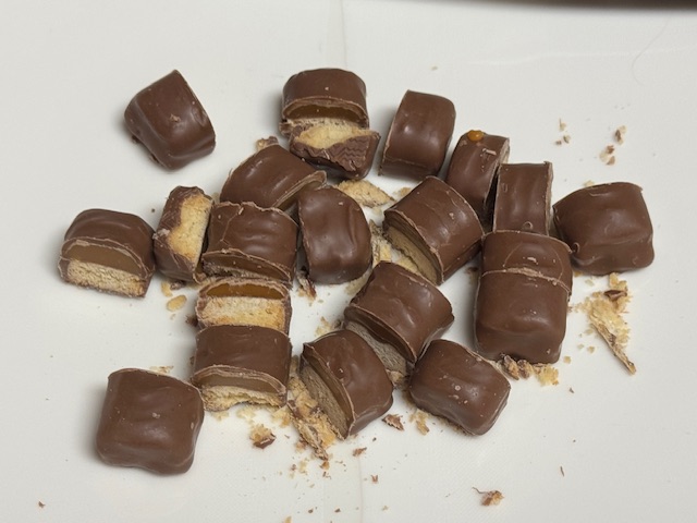 Des morceaux de Twix