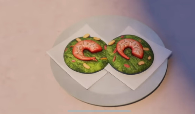 Des cookies aux pistaches et aux crevettes