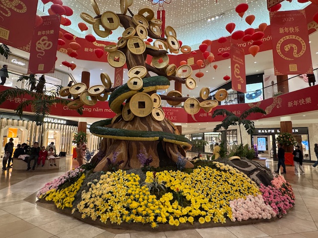 Vue du dos du serpent du rez-de-chaussée