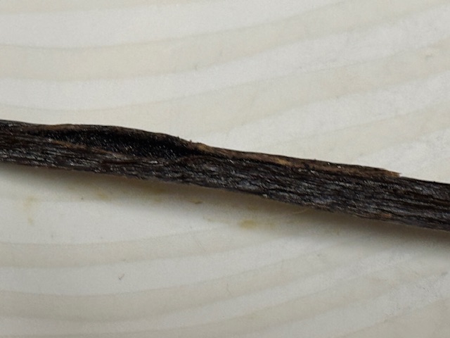 Gousse de vanille fendue