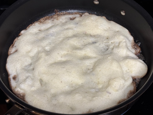 Grande crêpe prête à retirer