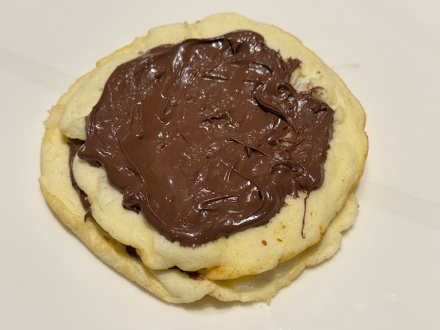 2e crêpe avec pâte à tartiner