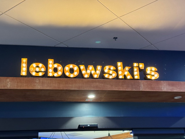 Panneau qui dit « Lebowski's »