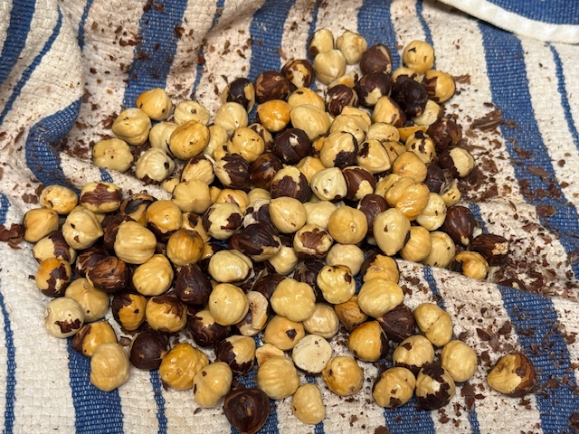 Noisettes avant torréfaction 