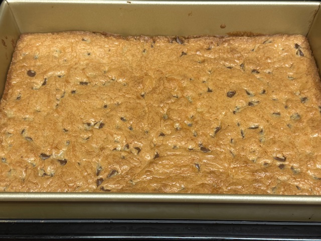 Blondies cuits dans le moule