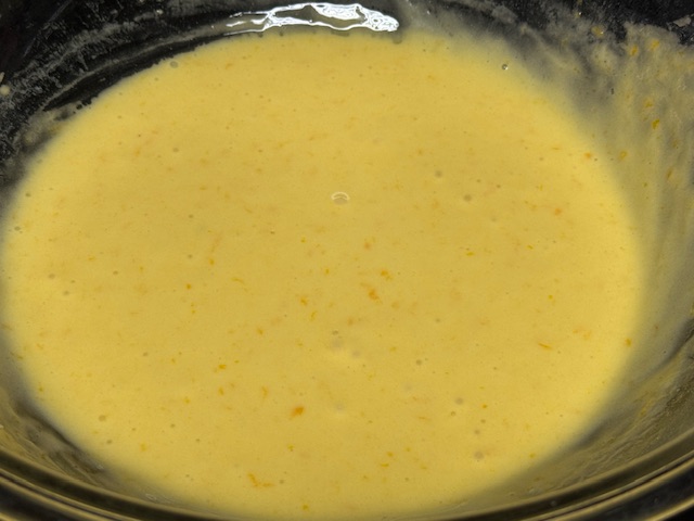 Dernière photo de la pâte après avoir fouetté