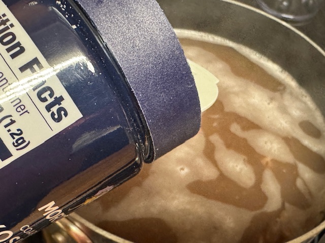 Sel ajouté aux haricots