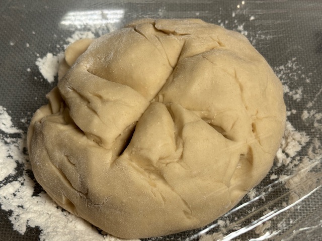 Pâte après avoir gonflée