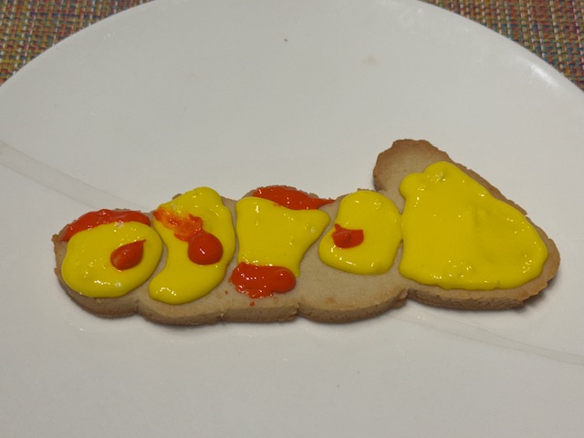 Wiggler après avoir ajouté les pois en orange