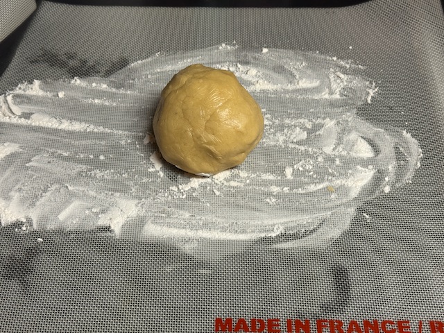 Plan de travail fariné