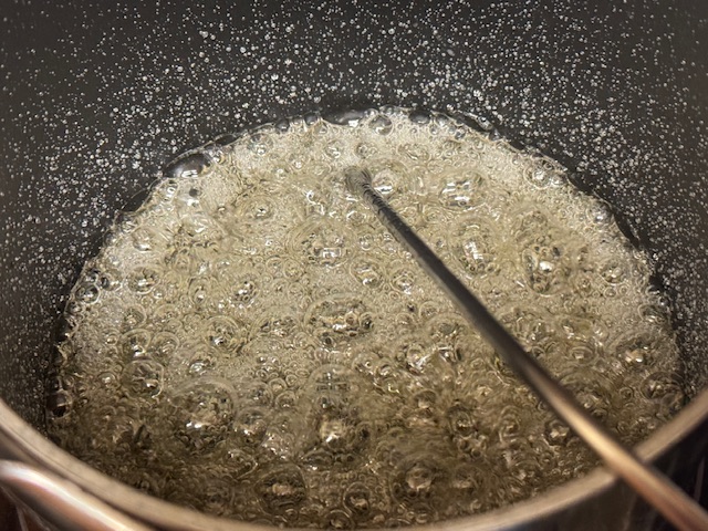 Sirop de sucre à 118 degrés