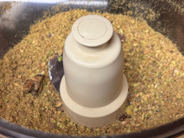 Pistaches devenues poudre de pralin