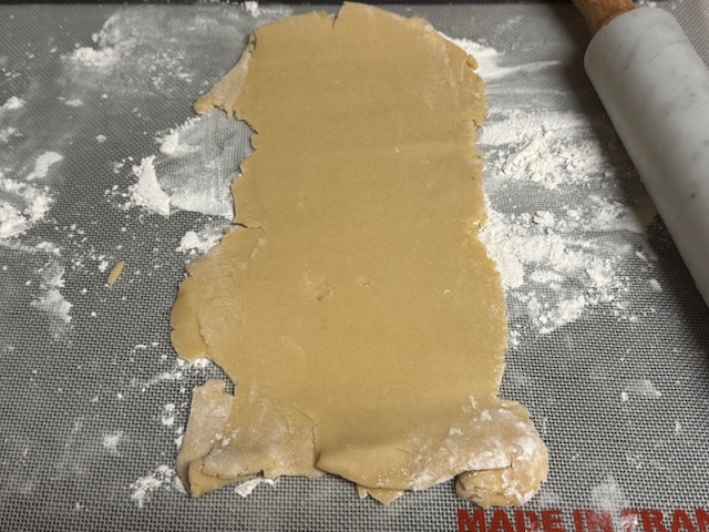 Pâte coupée en bandes