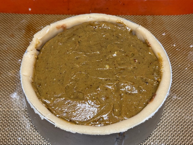 Crème à la pistache égalisée