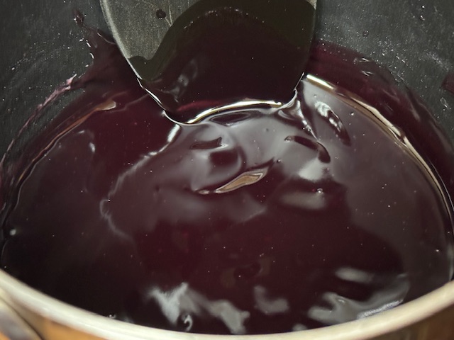 Gelée à la fin de la réduction