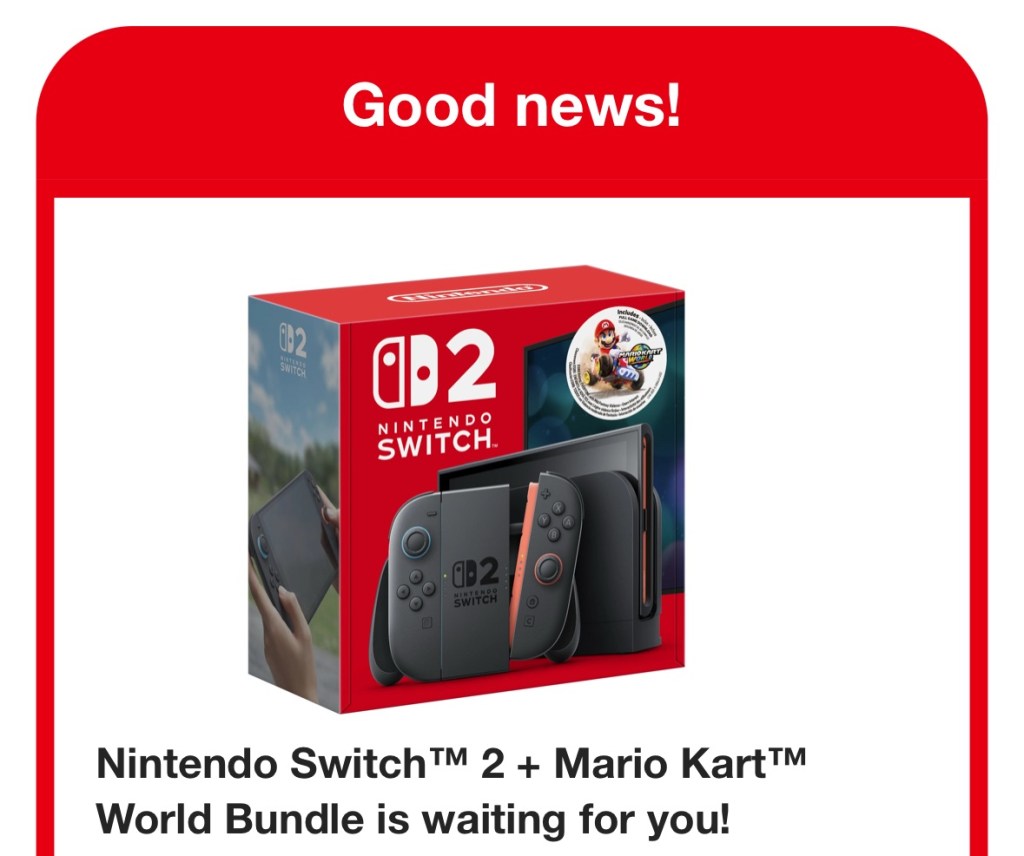 Bonnes nouvelles ! Nintendo Switch 2 plus Mario Kart t'attendent !