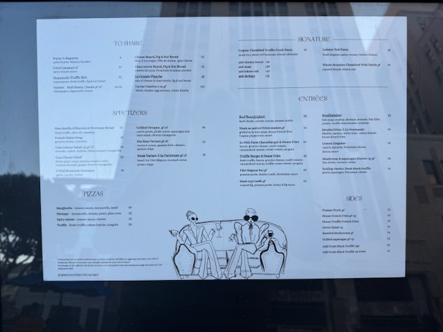 Carte du Petit Paris