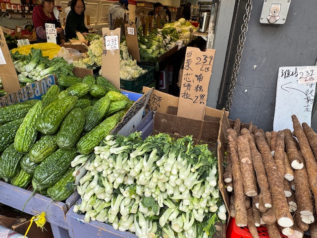 Des légumes chinois
