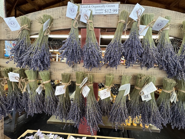 Des brins de lavande locaux en vente
