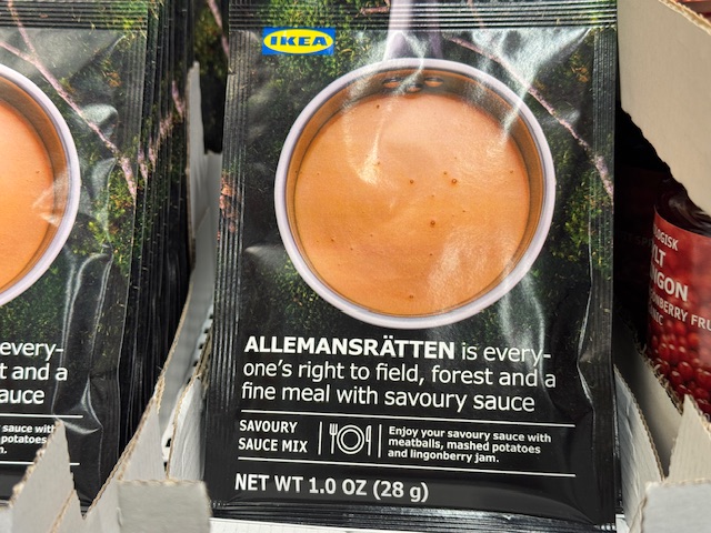 Paquet de sauce en poudre