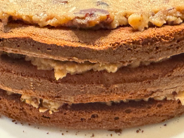 Vue des trois couches en gros plan.