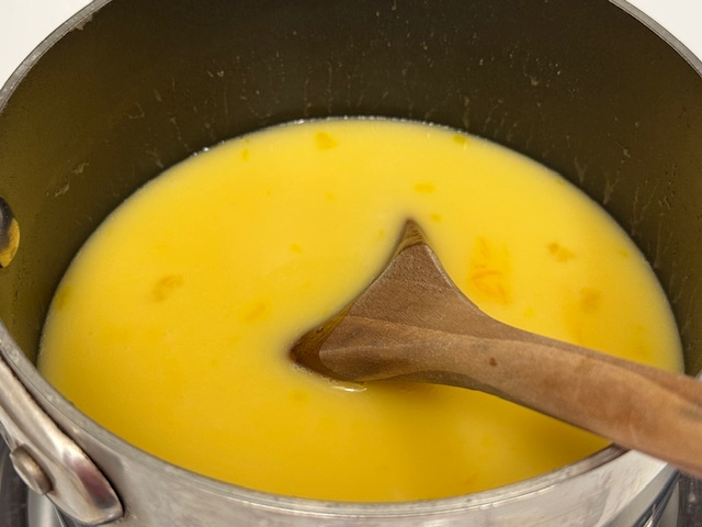 Casserole une fois que le tout soit fondu