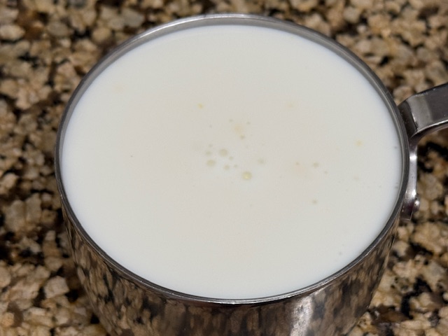 Tasse de lait ribot.