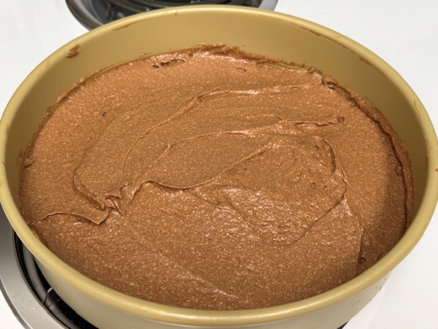 Moule rempli de pâte