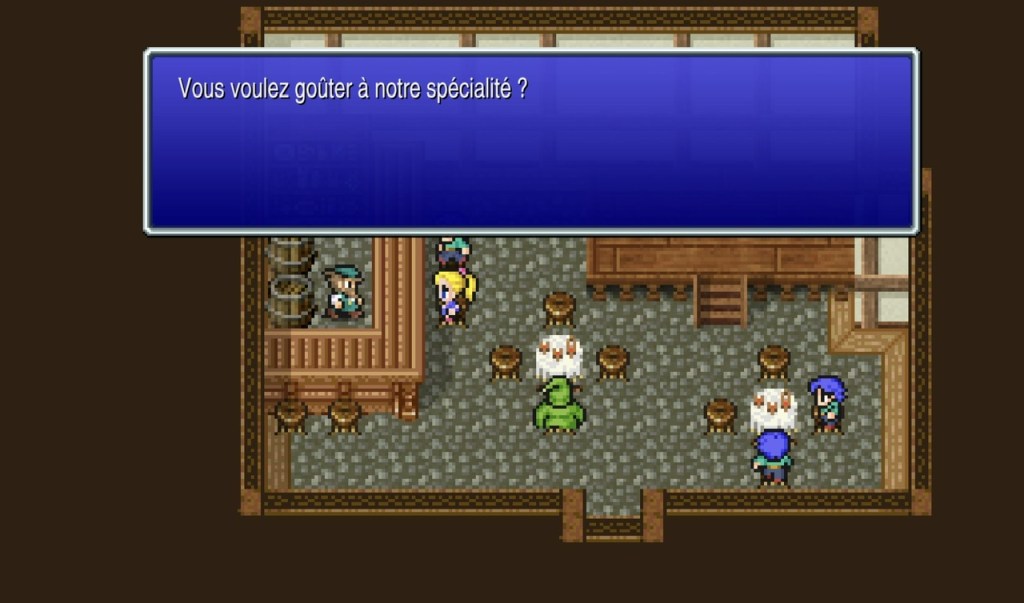 Serveur : Vous voulez goûter à notre spécialité ?