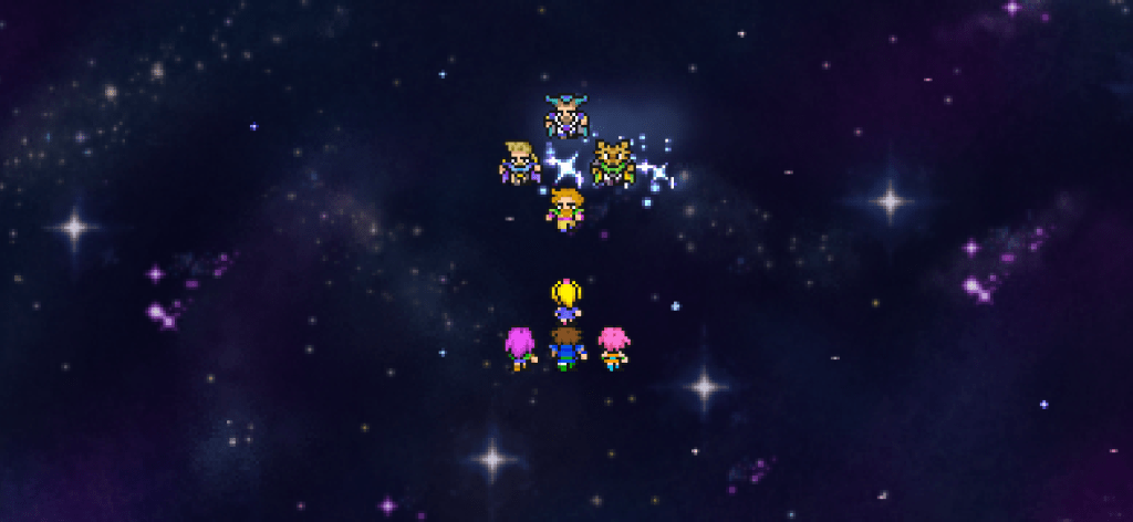 Les deux partis restent debout en se faisant face.