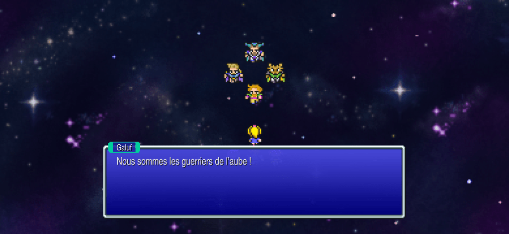 Galuf : « Nous sommes les guerriers de l'aube ! »