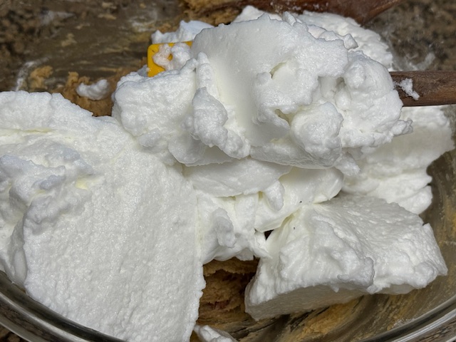 Blancs versés sur la pâte