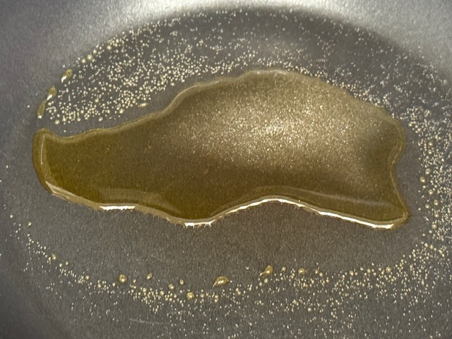 Petite quantité de caramel