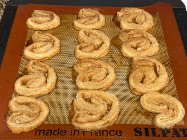 Orejas sorties du four après 10 minutes