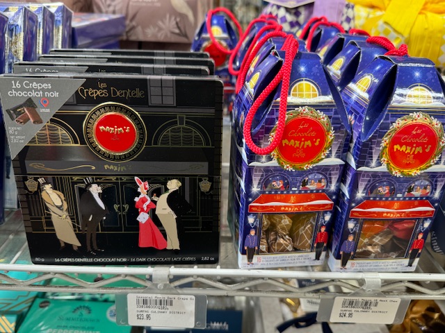 Sacs de bonbons au chocolat de la marque Maxim's