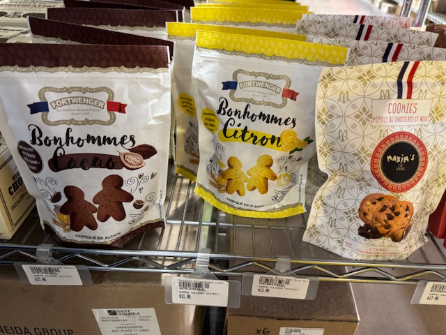 Sacs de biscuits en forme de bonhommes